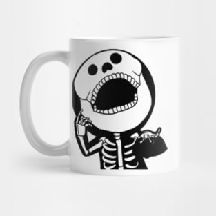 Let's Speak Through Face Onigiri 2 - Skeleton Mug